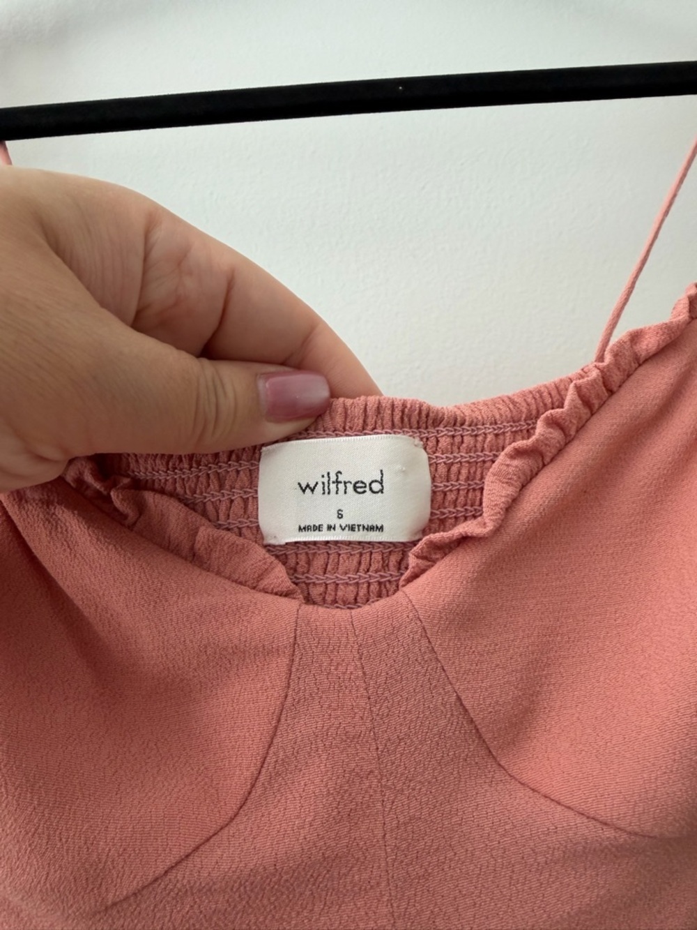 Aritzia Wilfred Fable Sweetheart Bustier Mini Dress Dusty Rose Pink Crepe Sz 6 - Picture 9 of 16